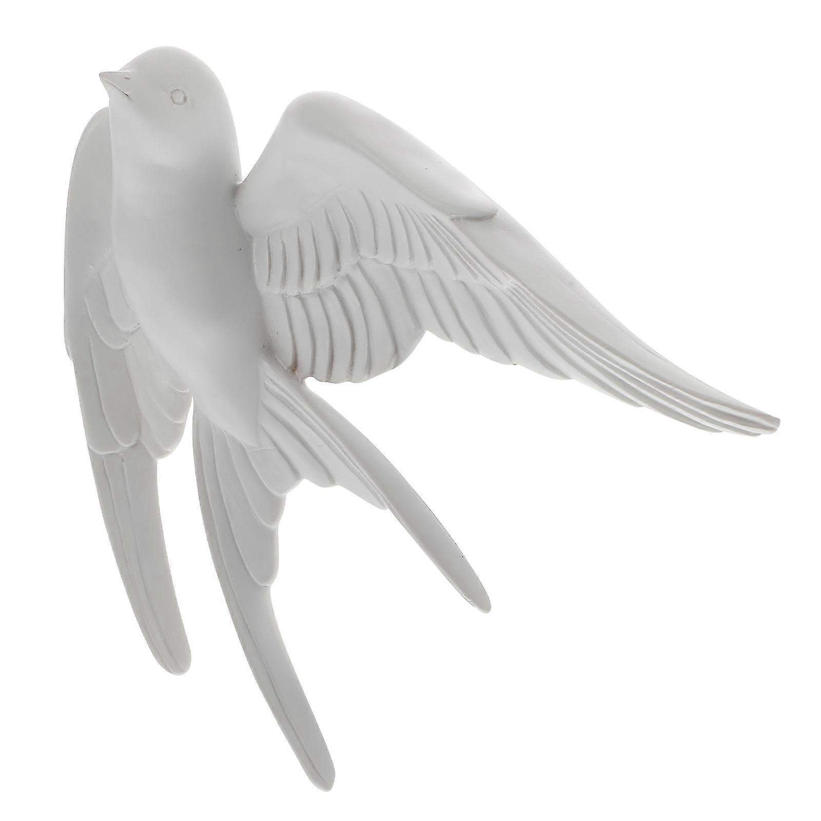 Creative Swallow Shape Wall Decor Three dimensional Bird Statue Wall Hanging Decor