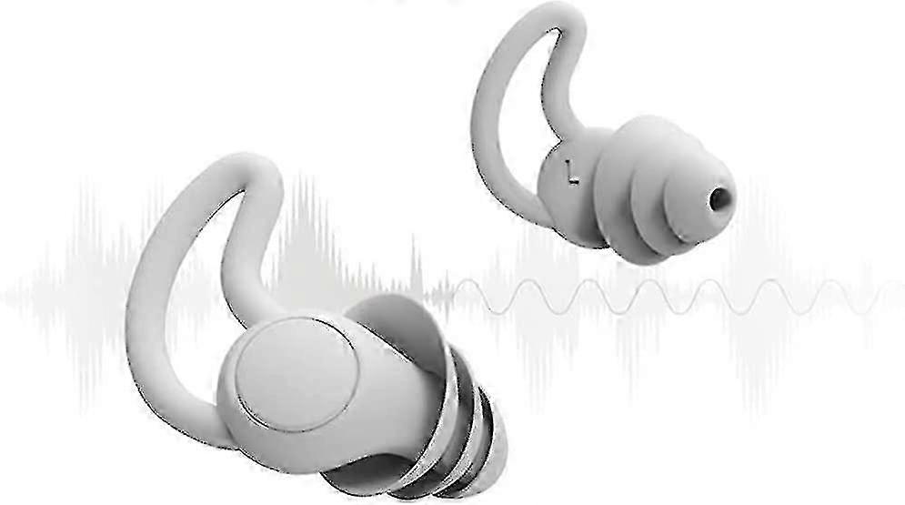 Silicone Reusable Earplugs for Snoring and Hearing Protection, Perfect for Sleep and Noise Cancelling Needs