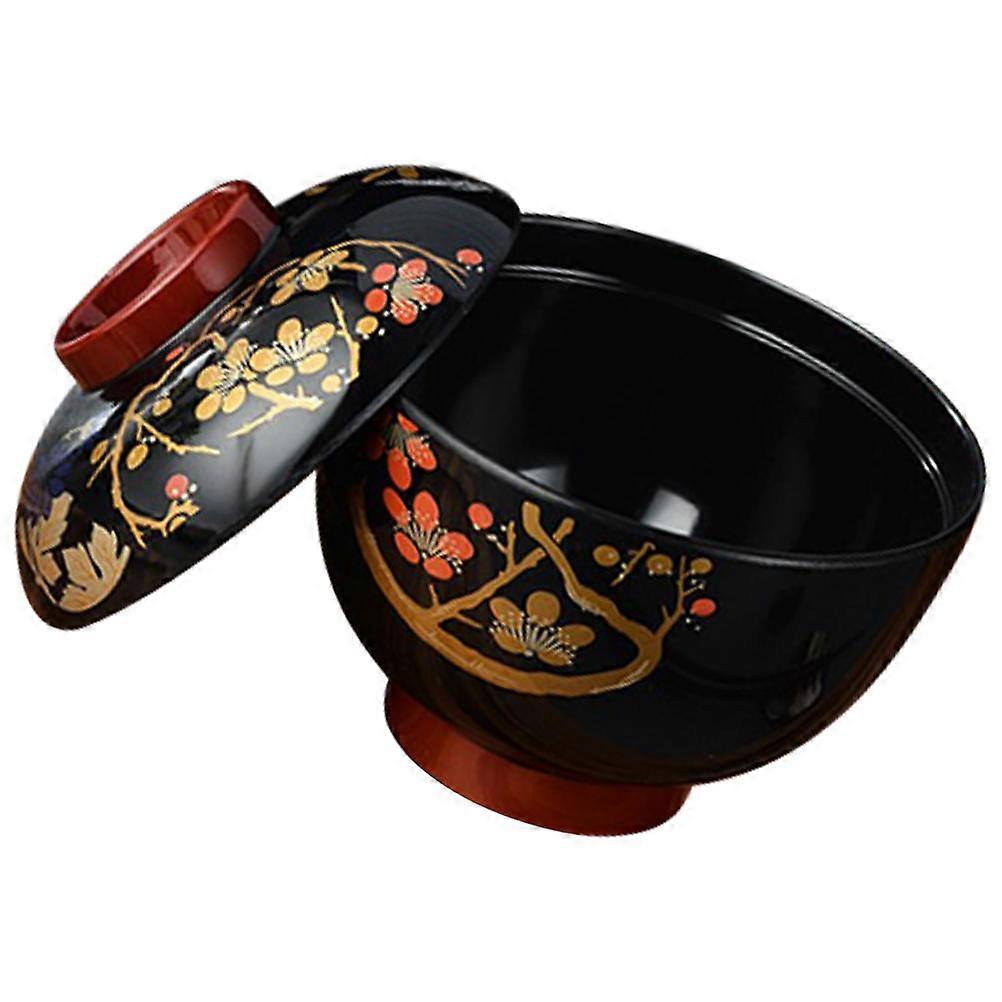 Secure Japanese Bowl with Lid, Designed for Use, Heat Tolerant
