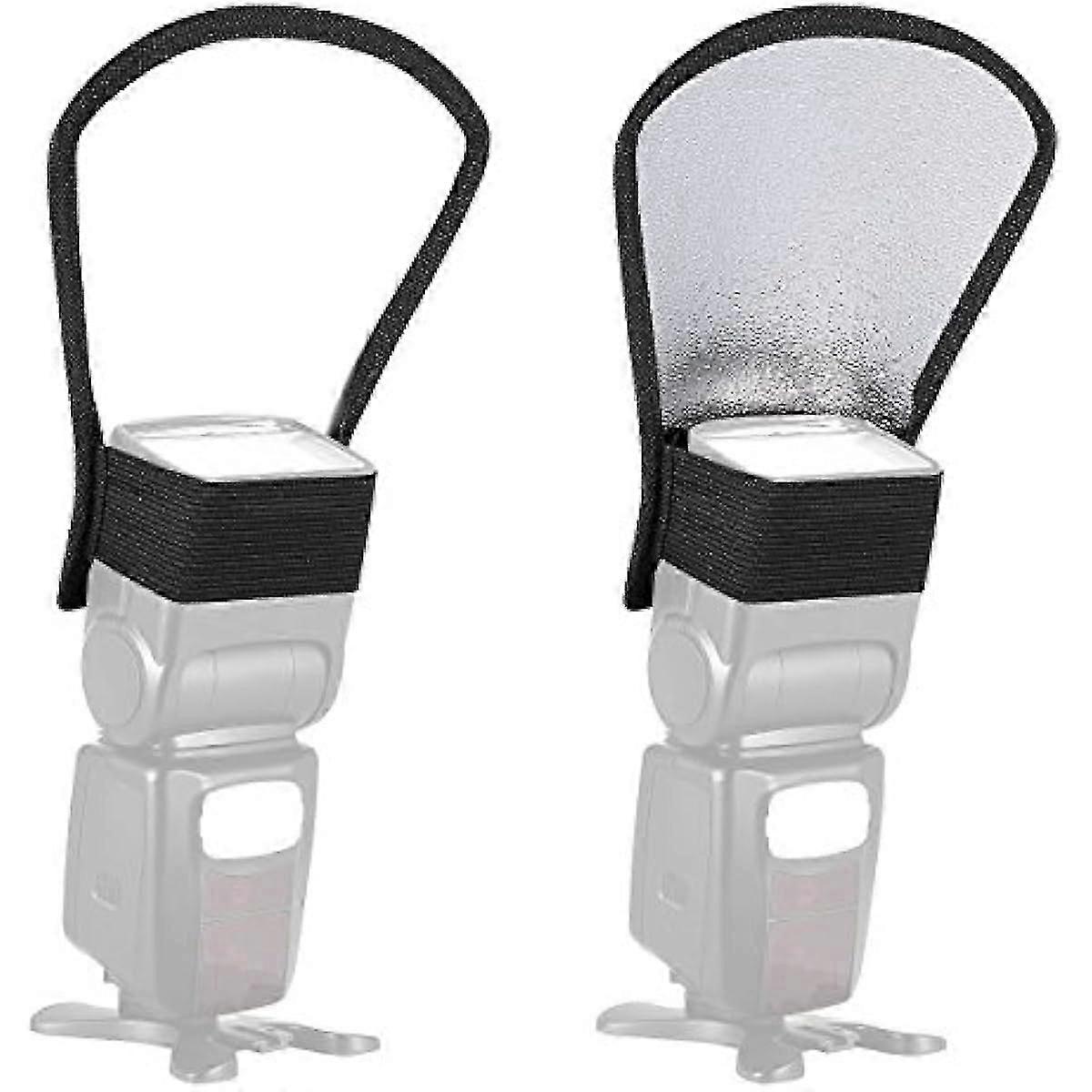 Canon Nikon Sunpack Nissin Flash Diffuser Softbox Silver White Reflector