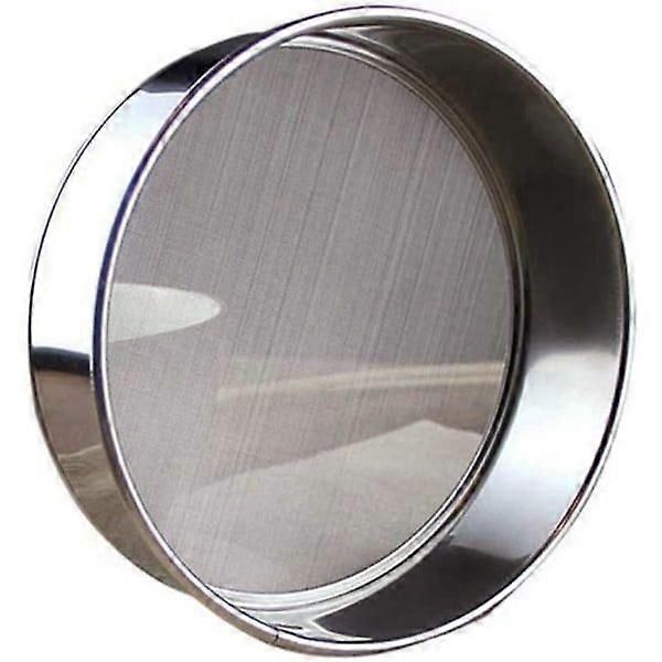 Stainless steel flour sieve, fine mesh flour sieve, compatible with baking flour