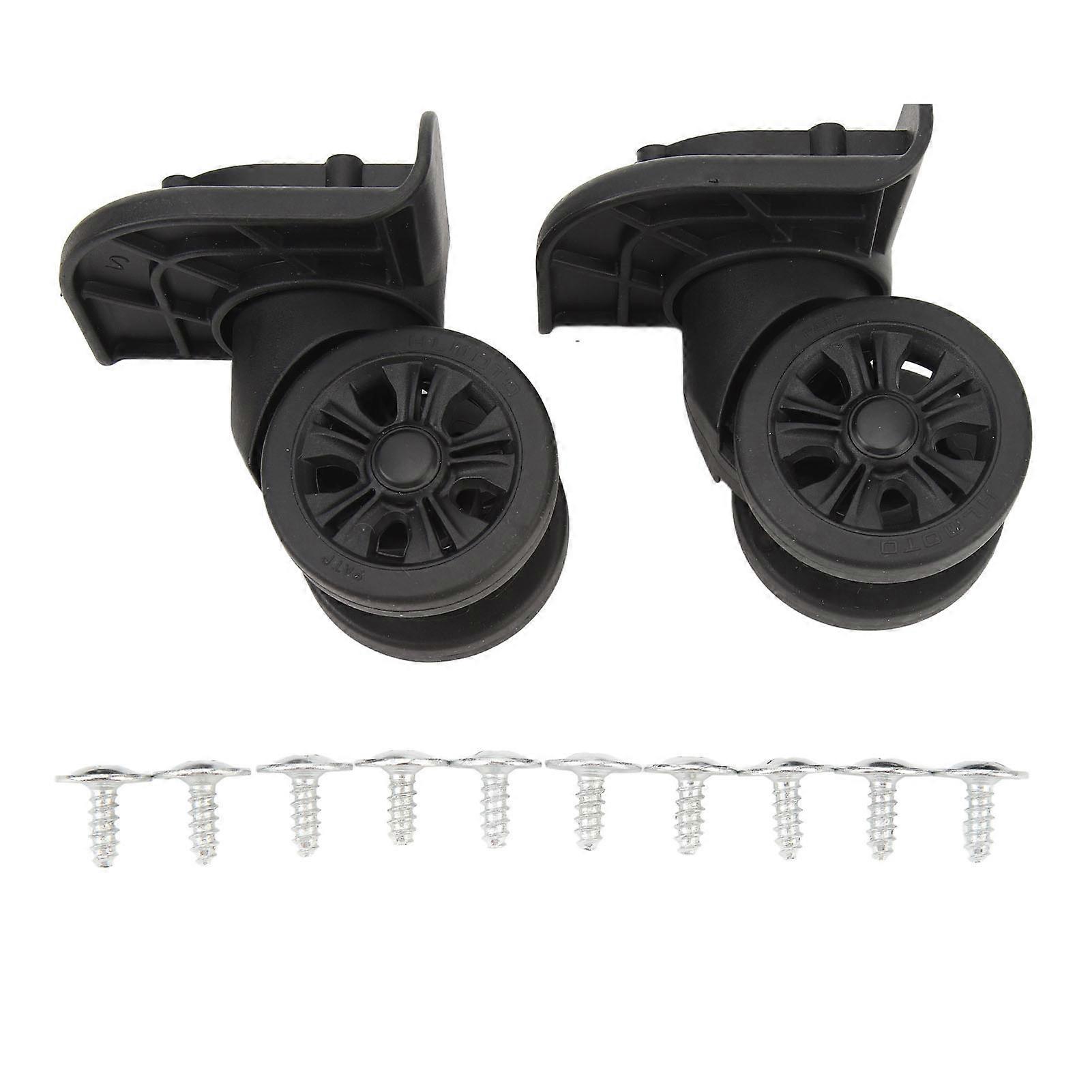 Set of 2 silent universal swivel casters for suitcases and luggage