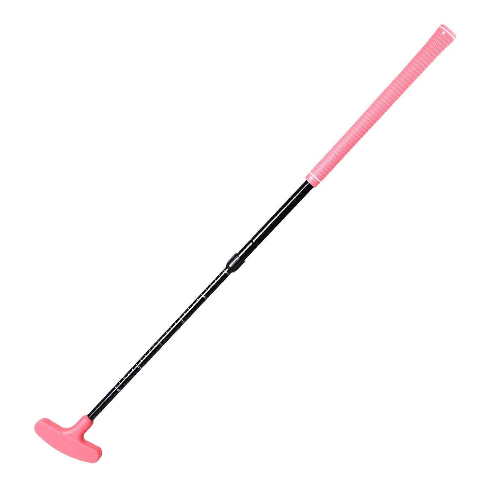 Retractable Golf Putter Two Sided Adjustable Length For Men Two Way Putter Pink For Lawn And Putting Green Pad
