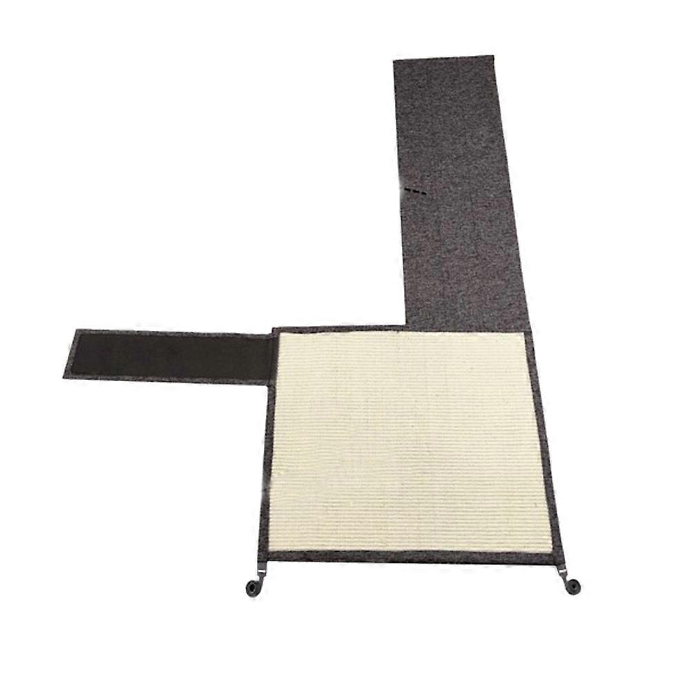 Durable Dark Gray Cat Scratcher Mat Sofa Protector for Furniture Left Side Use