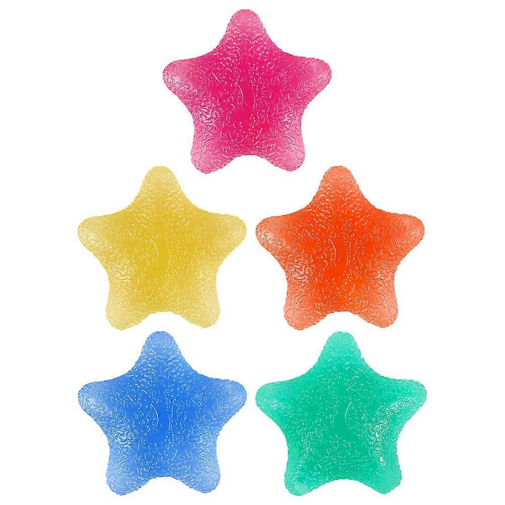 Squeeze Balls For Hand Therapy Hand Exercises Grip Balls Travel Orange Plastic Decompression 5Pcs