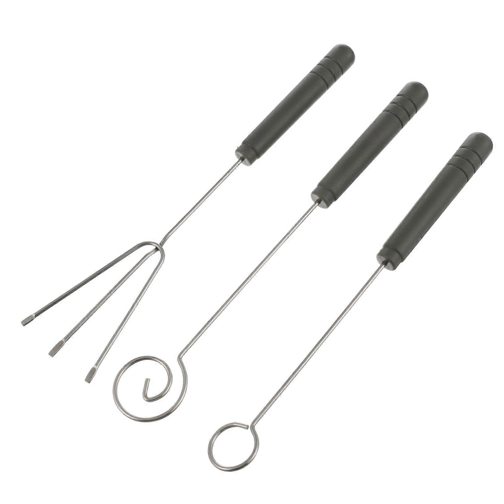 3 pieces chocolate dipping set Partial with Ergonomic plastic handle for Fondue for Snacks Easy to Clean and Comfortable