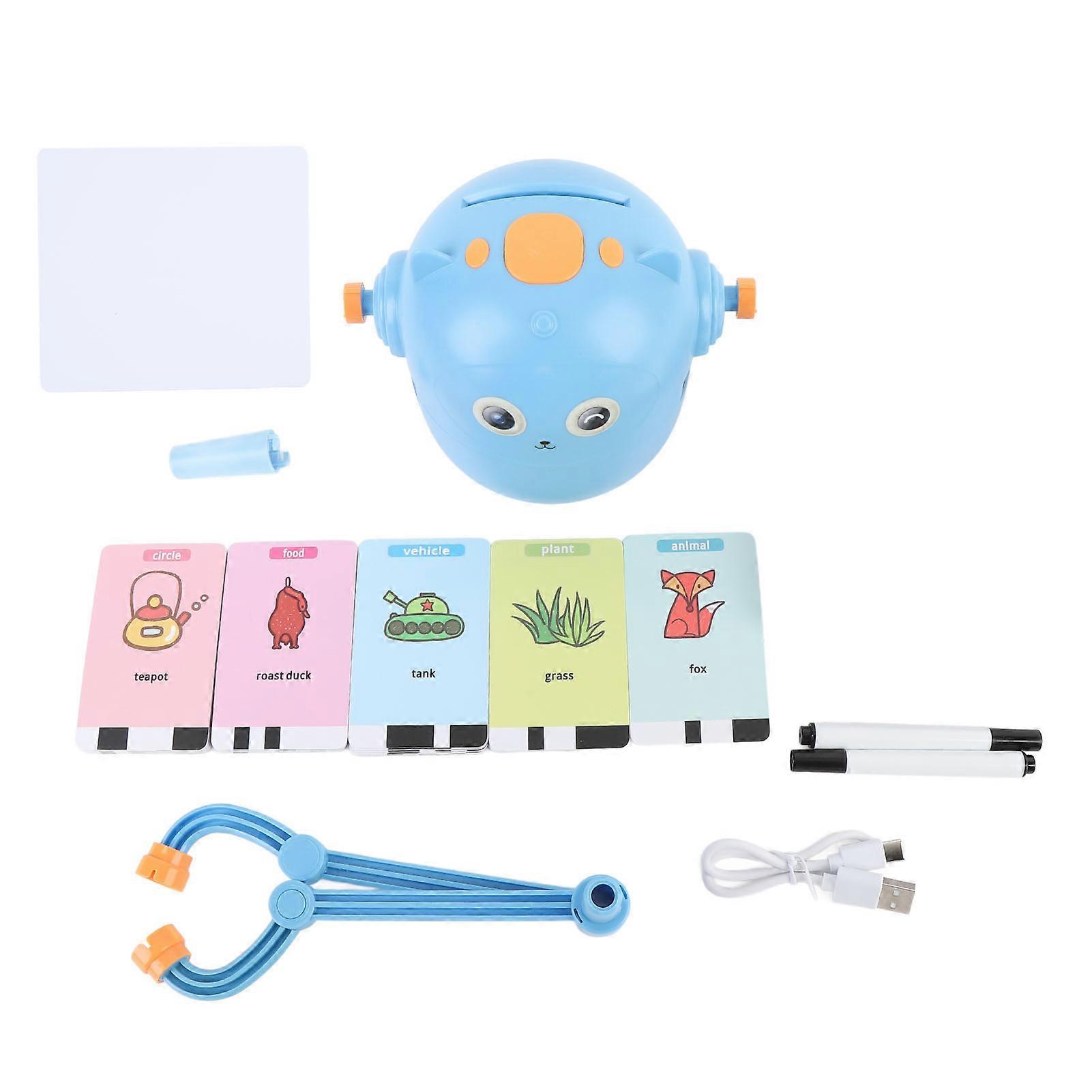 Smart Drawing Robot Educational Interactive Painting Learning Machine with 2 Pens 100 Sheets Cards for Enlightenment Preschool