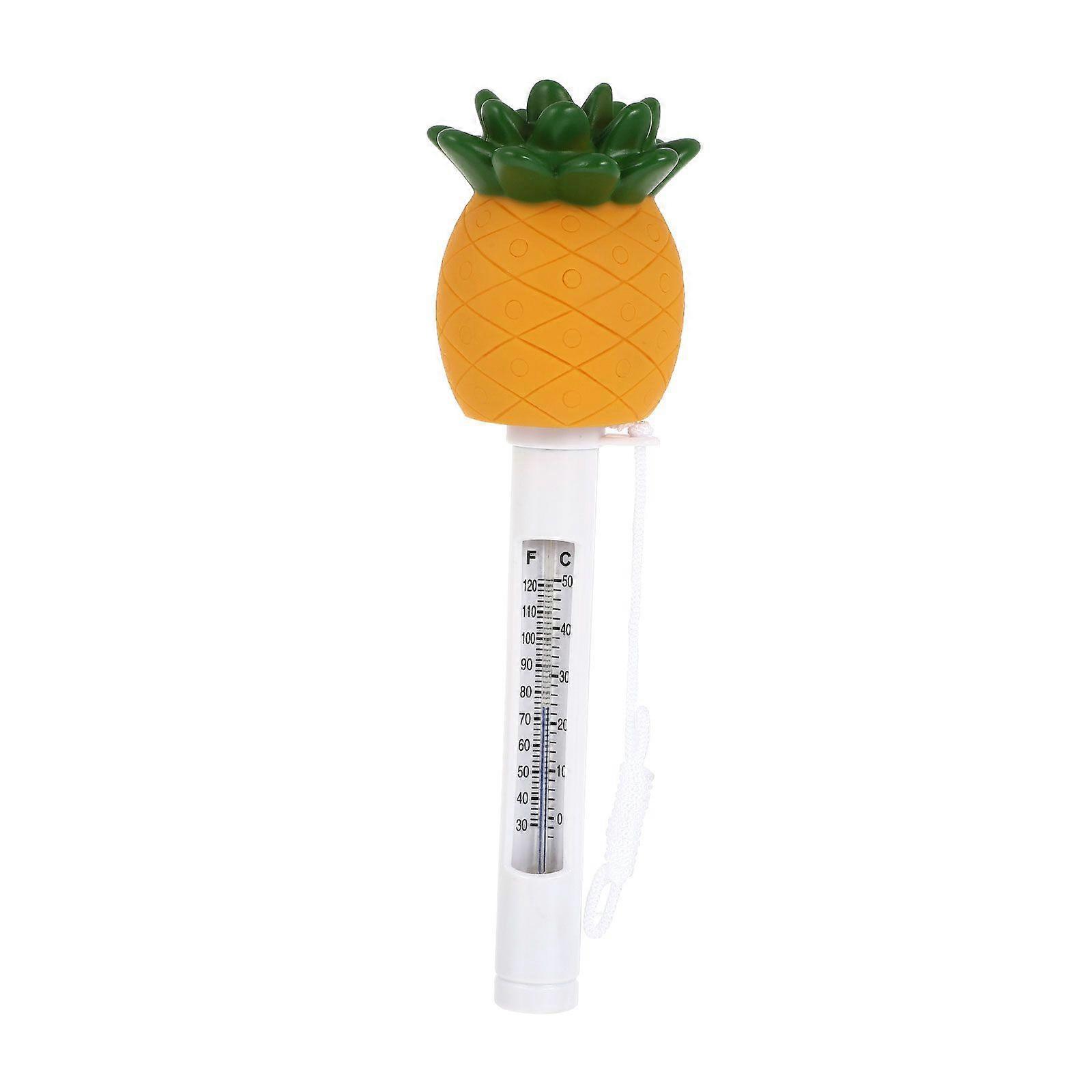 Floating Swimming Pool Thermometer Pineapple Pool Scale Thermometer for Home