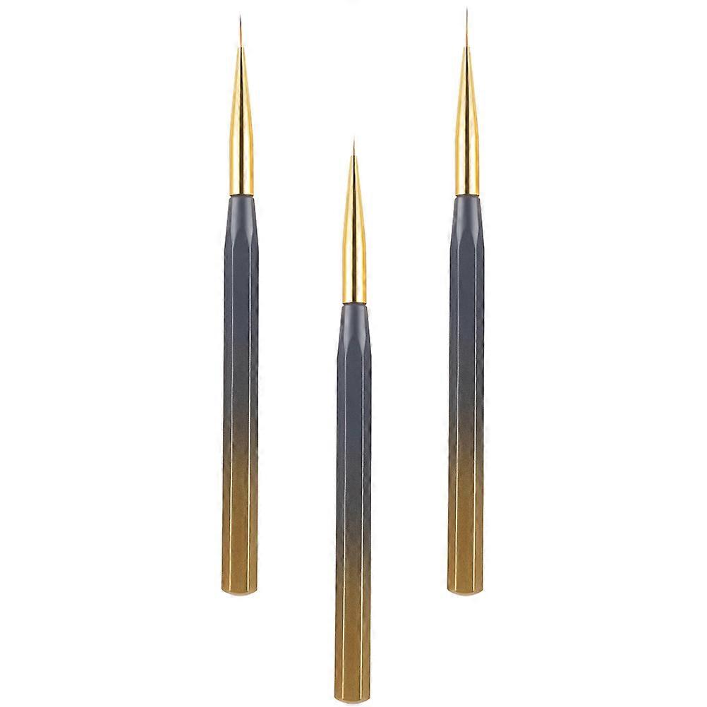 Gruby pędzel do konturówek do paznokci Manicure Pen Drawing Lines Dla Kobiet 3szt
