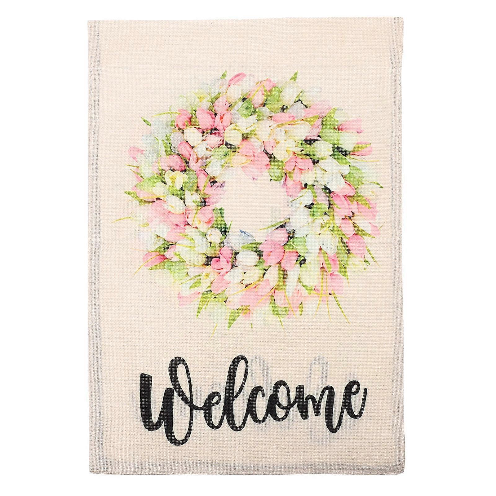 House Flags For Outside Yard Flag Summer Welcome Flags Assorted Color Rectangular 18.3 12.4 0.1in 1Pcs