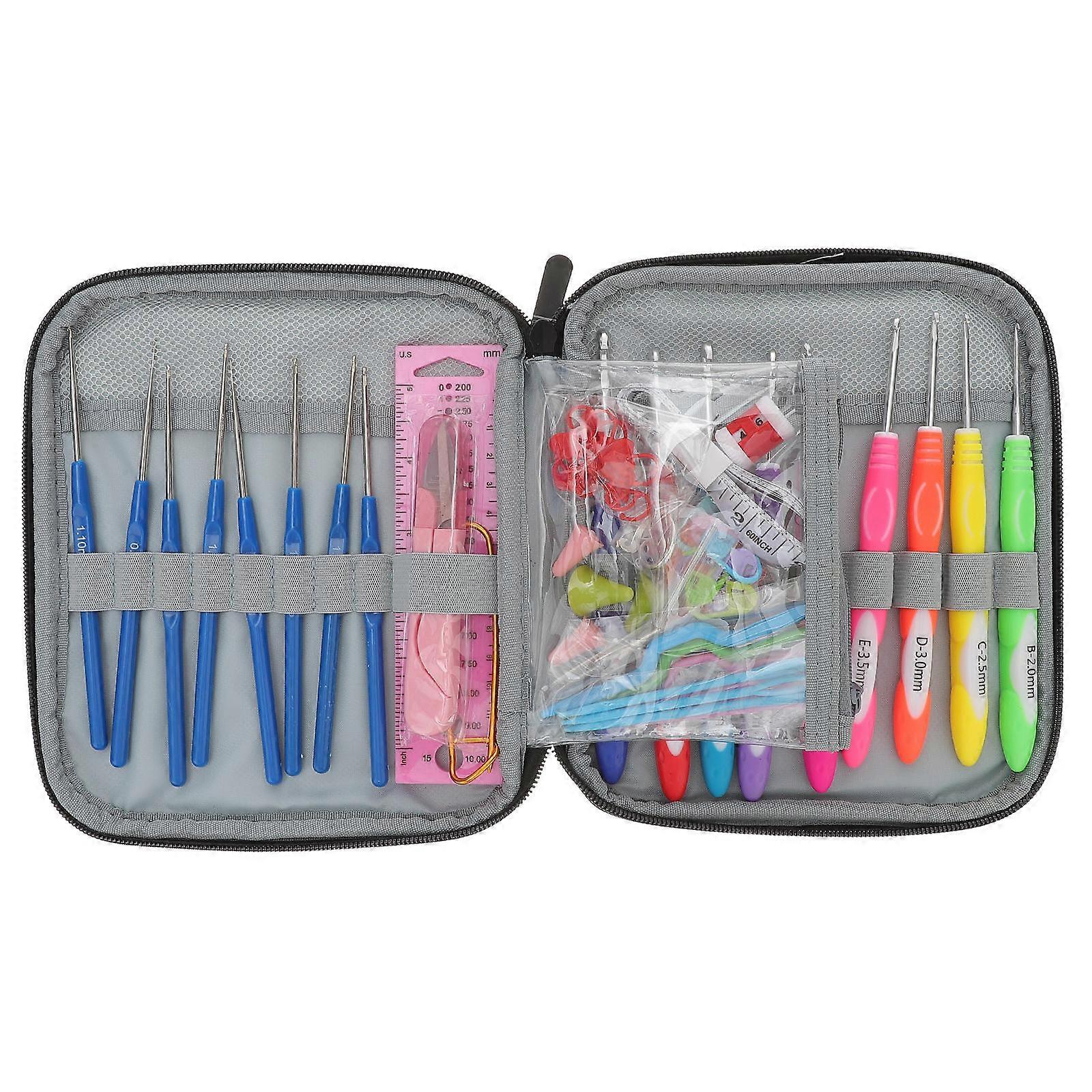 Crochet Hooks Ergonomic Professional Crochet Hook Experienced Crocheters 16X1.5cm Portable 1 Set