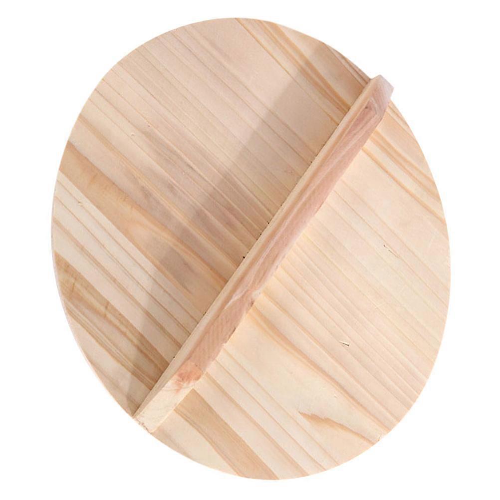 Wooden Pot Cover for Kitchen Home Use Made of Synthetic Material Multi Color 1pc