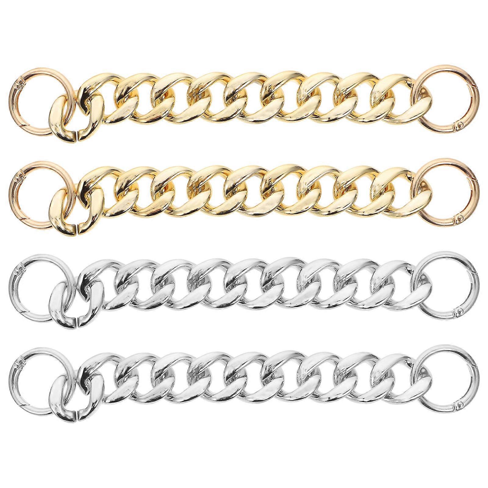 4 Pcs Multi purpose Holes Shoe Chain para Enfeite de Corrente de Sandálias Úteis com Material Acrílico