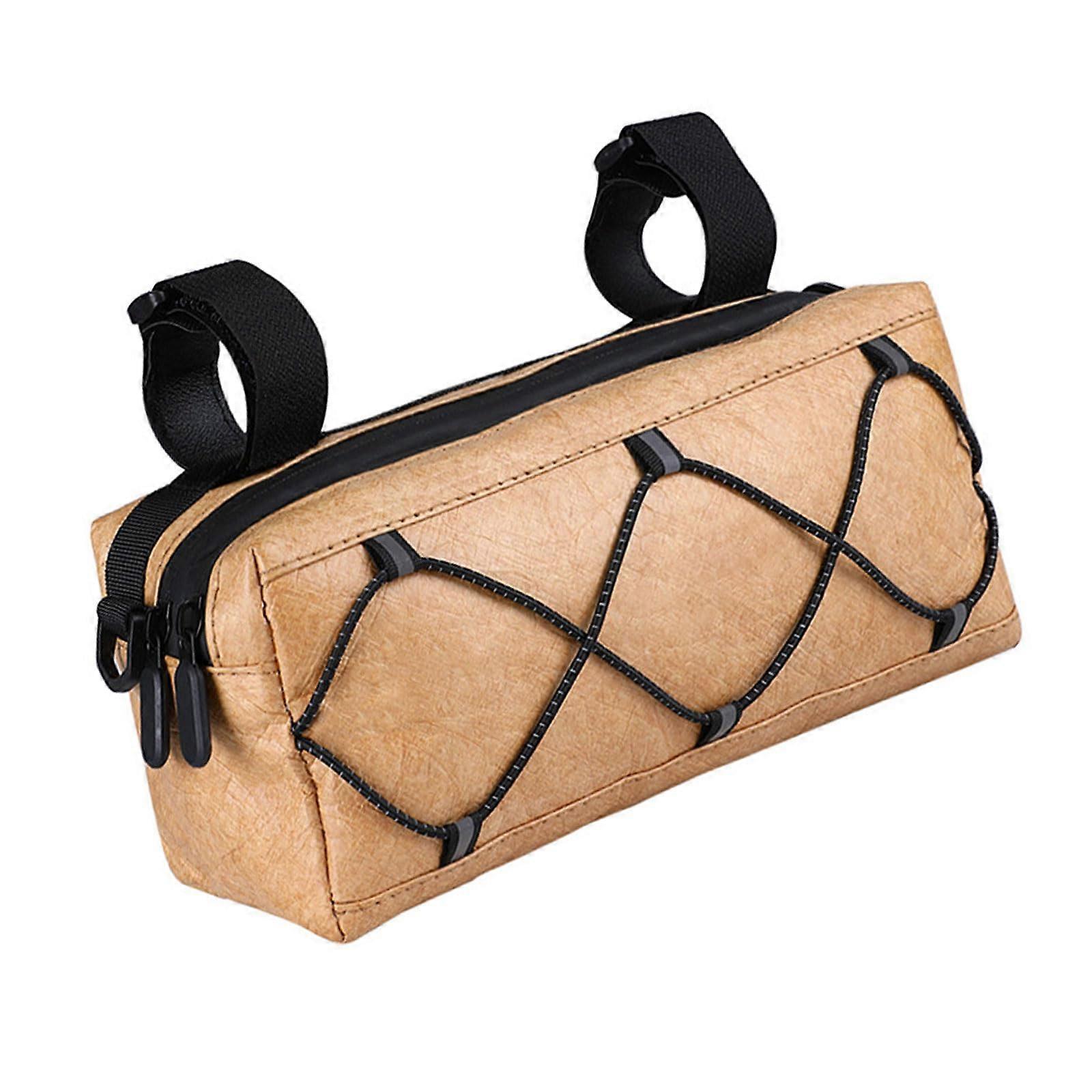 Longlasting handlebar bag for bicycles, front panniers, reflective bicycle storage bag for refreshments storage.