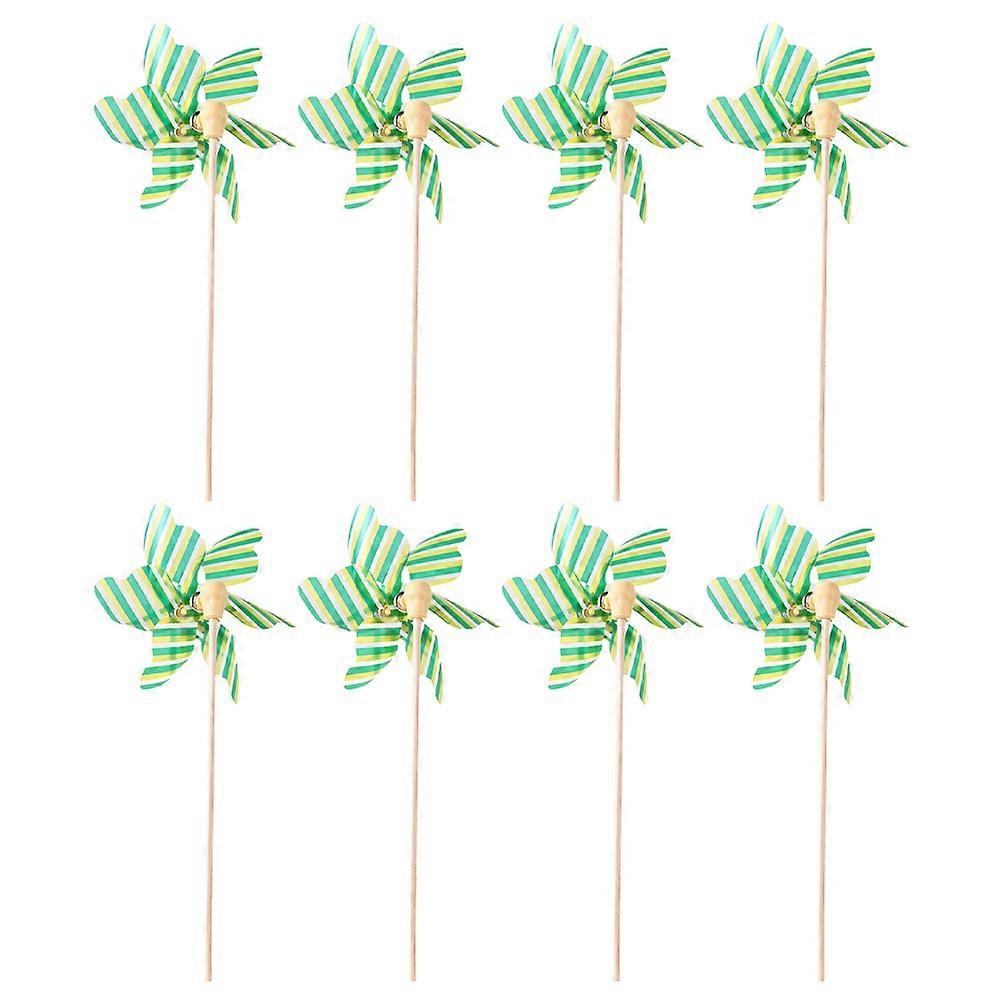 Mini Pinwheel Windmills Colorful Windmills For Birthday Party Creative Decors 8Pcs