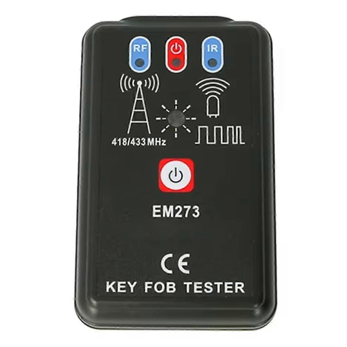 LED-sleutelhanger frequentietester, checker en zoeker, draadloze radiofrequentie-afstandsbediening EM273