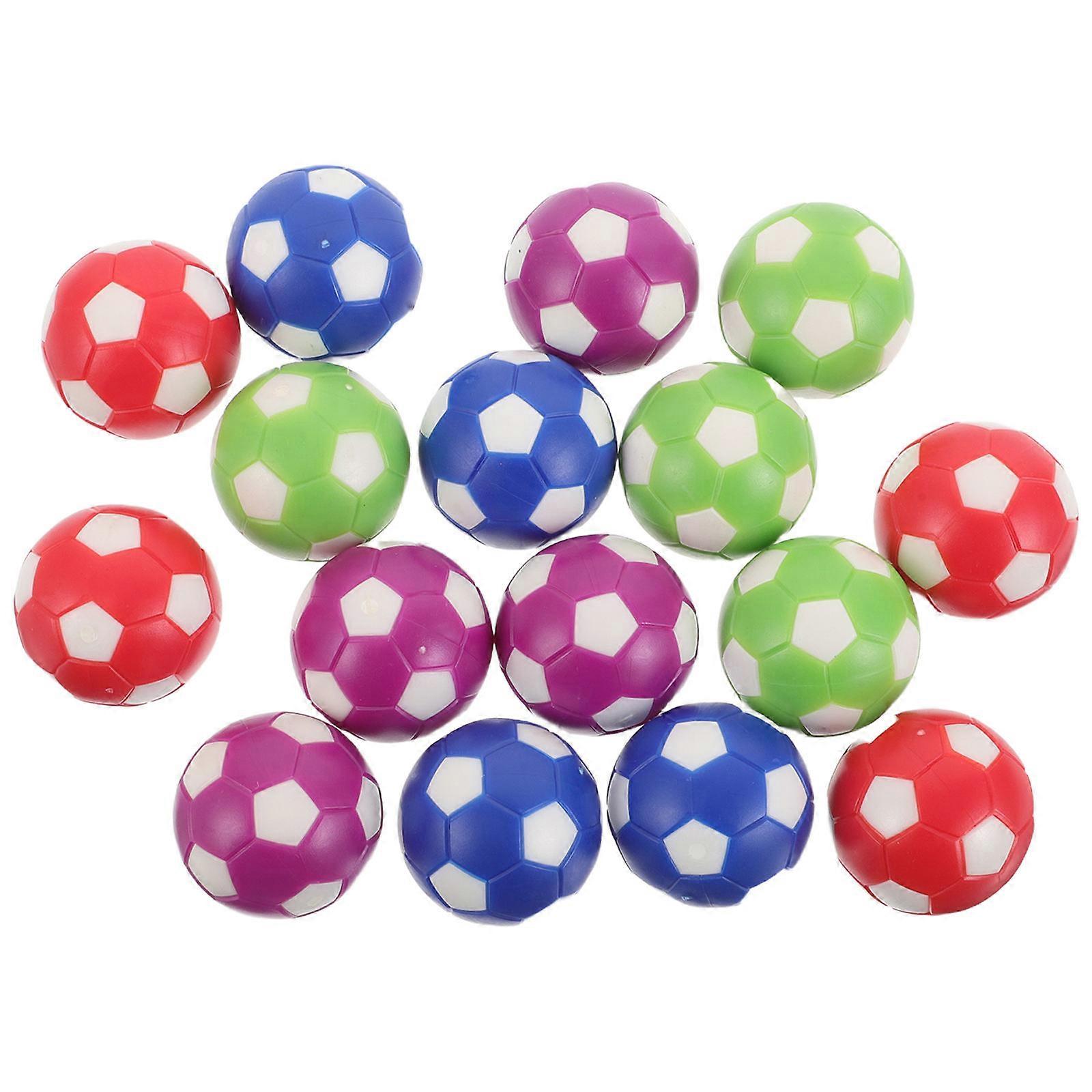 Foosball Table Balls Mini Table Footballs Accessory Assorted Color Replacement Home Use 16Pcs