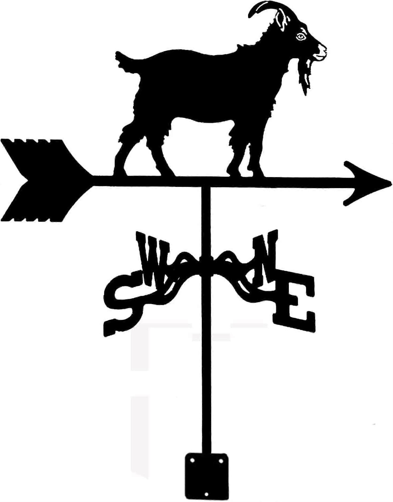 Retro Longlasting Weathervane Wind Direction Indicator for Garden (Color : Cat)
