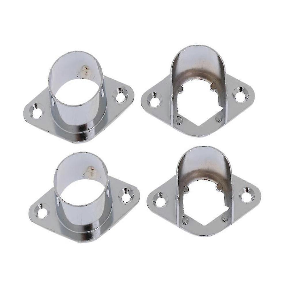 4x Recess Bracket Curtain Rail Support Curtain Pole Bracket Wall Mount 25mm