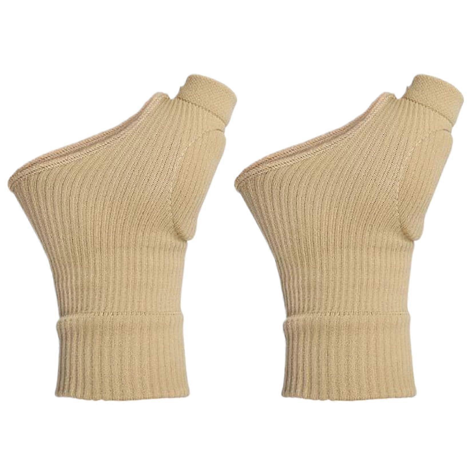 Thumb Clamp One Pair Soft Elastic Fabric Carpal Tunnel Gloves With Gel Thumb Cushion Breathable Wrist Support