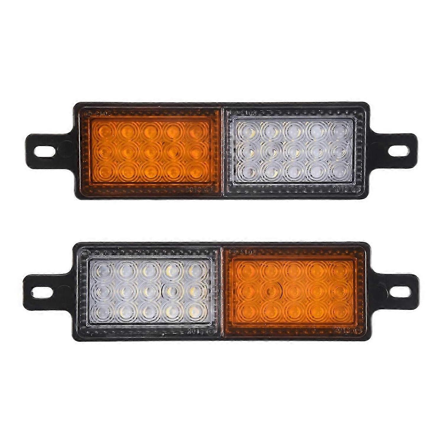 2Pcs 12V 30 LED Car Truck Bull Bar Light Bullbar Front Bumper Light Front Indicator Park Lamp Signal