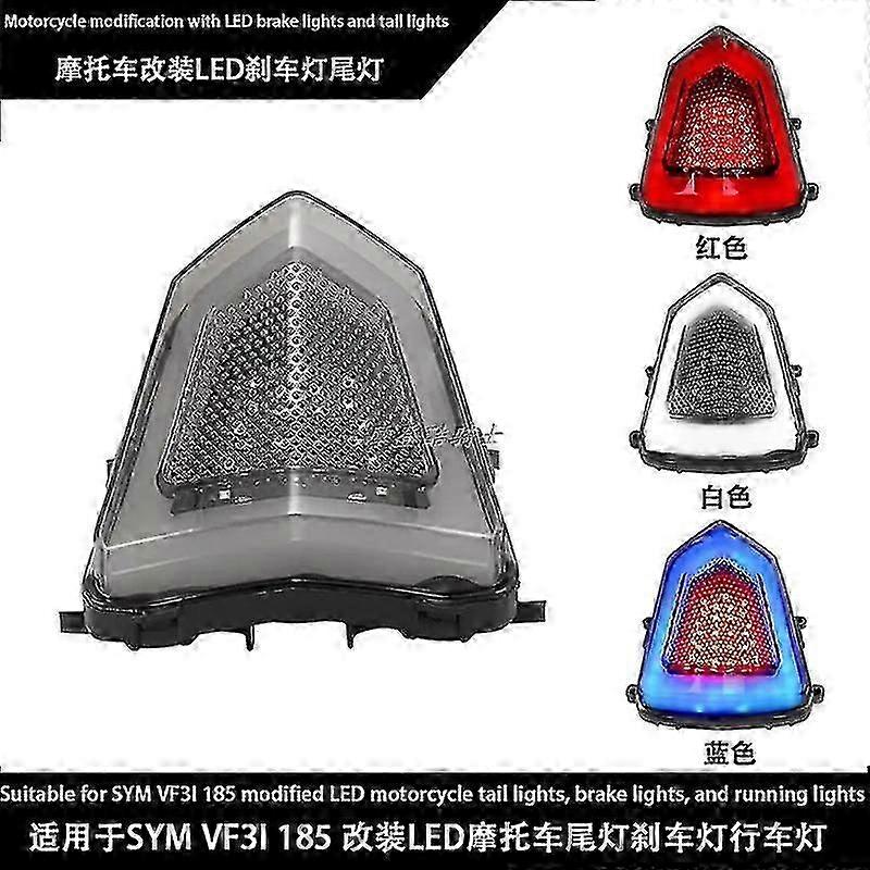 Fit For  SYM VF3I 185 Modified LED Motorcycle Tail Light, Brake Light, Service Light