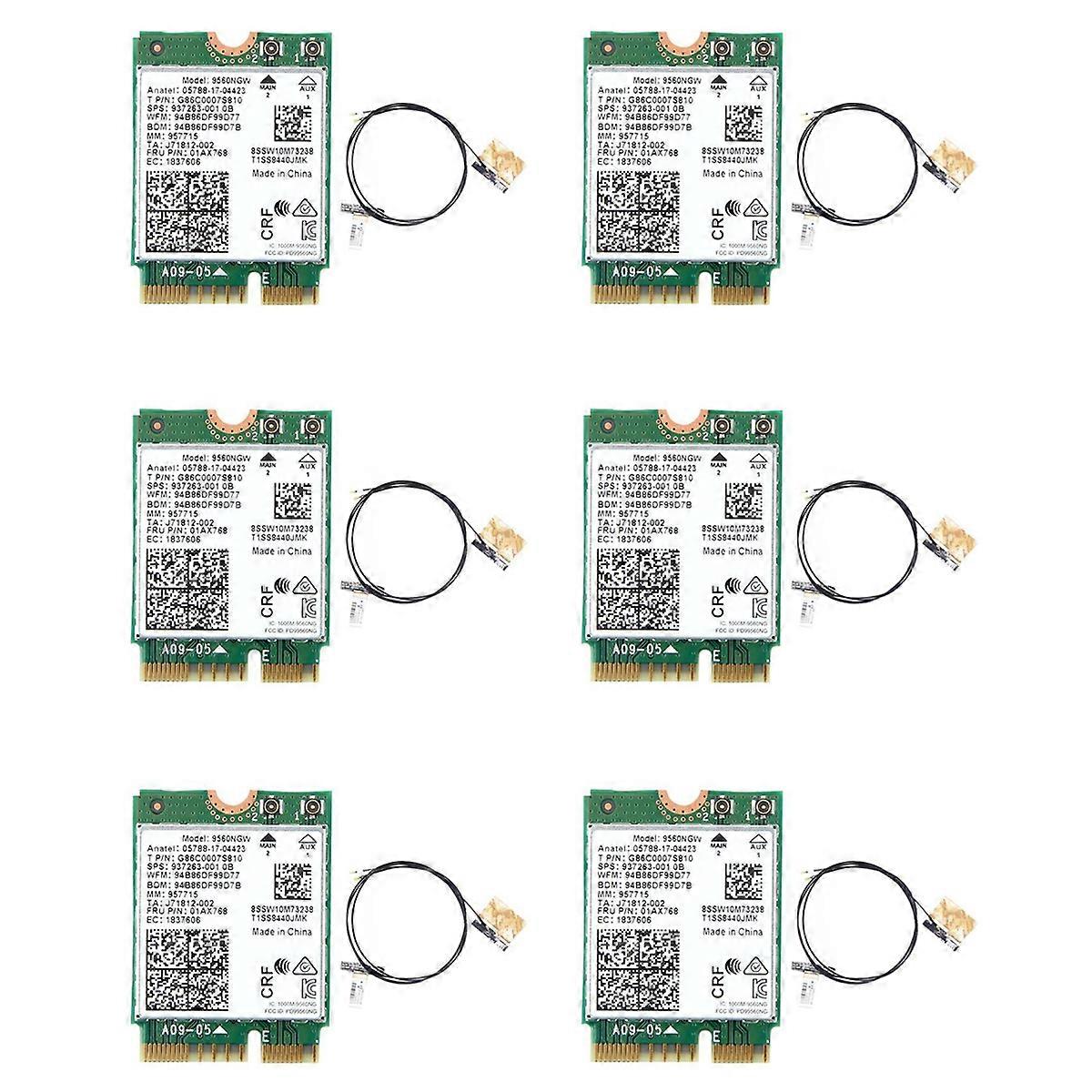 9560NGW WiFi Card+Antenna 802.11Ac M.2 CNVI 9560NGW Wireless Adapter