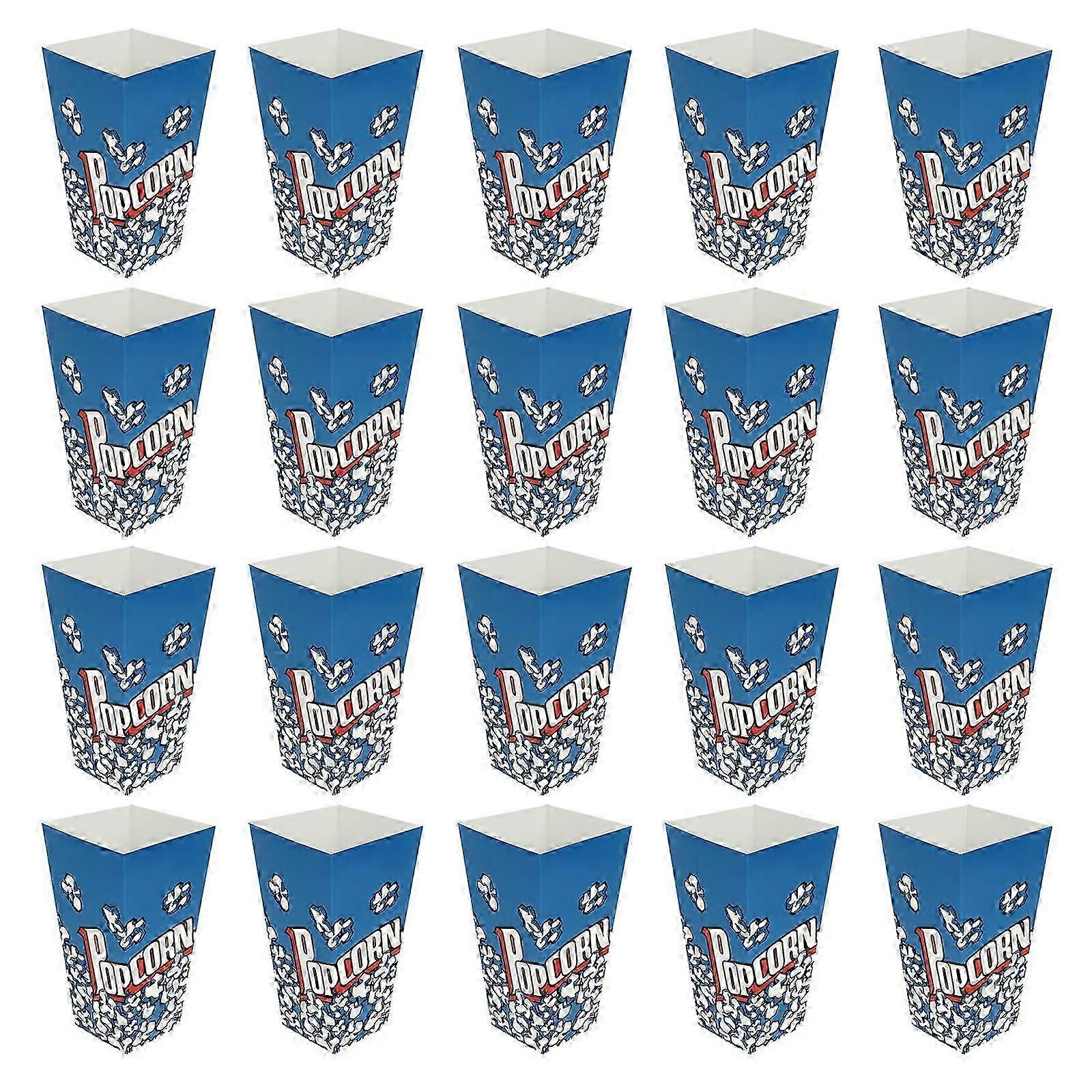 100pcs Popcorn Boxes Popcorn Buckets Party Paper Popcorn Holders Popcorn Containers