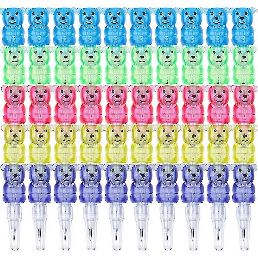 10 piezas Lápices para niños Lápices de colores 5 1 Lápices apilables Lápices de punto apilable Lápices de plástico apilables
