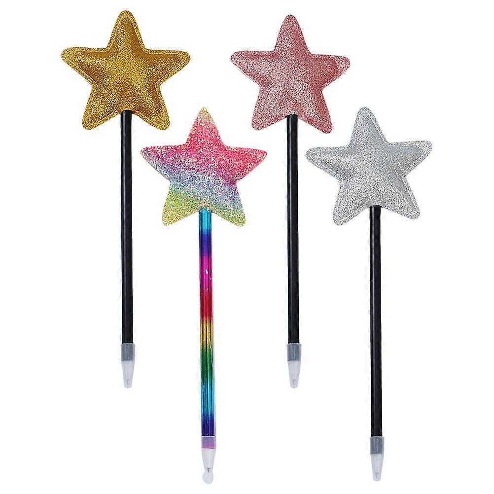 Star Pen Smooth Writing Retractable For Teacher Student Employee Coworker Back To School Office Use Assorted Color 4Pcs