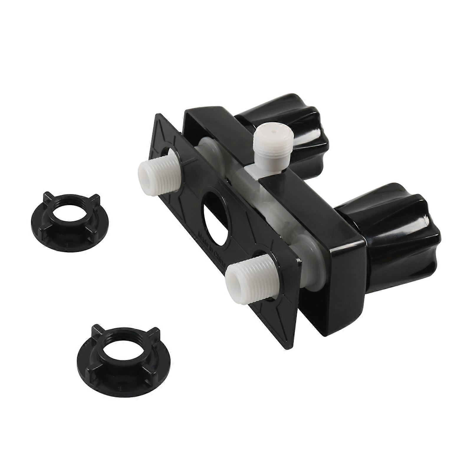 RV Shower Faucet RV Shower Valve Diverter 4” Bathroom Shower Mixing Valve Control for RV Camper with Dual Knobs