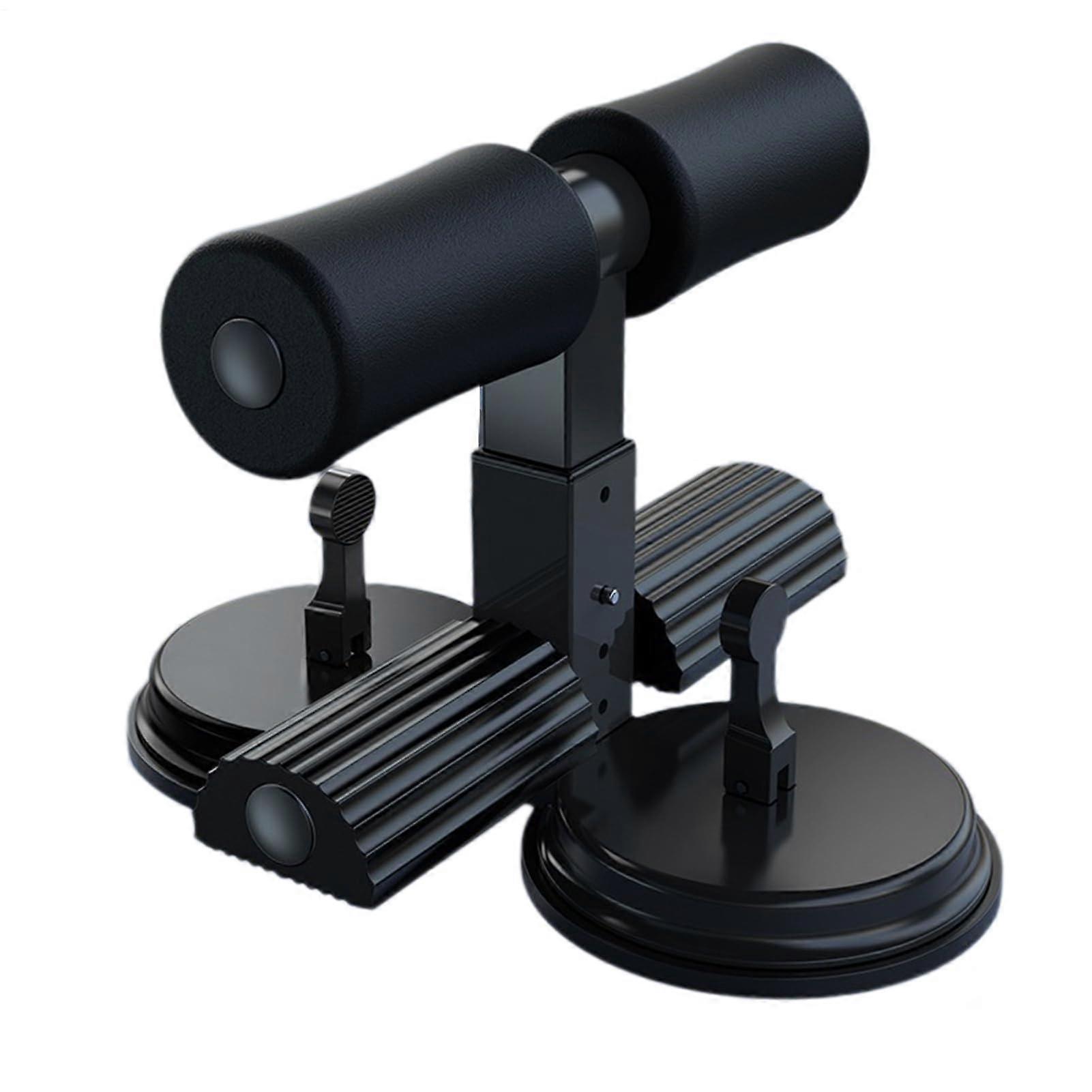 Adjustable Height Fitness Tool, Compact NonSlip Handle for Home Workout Black