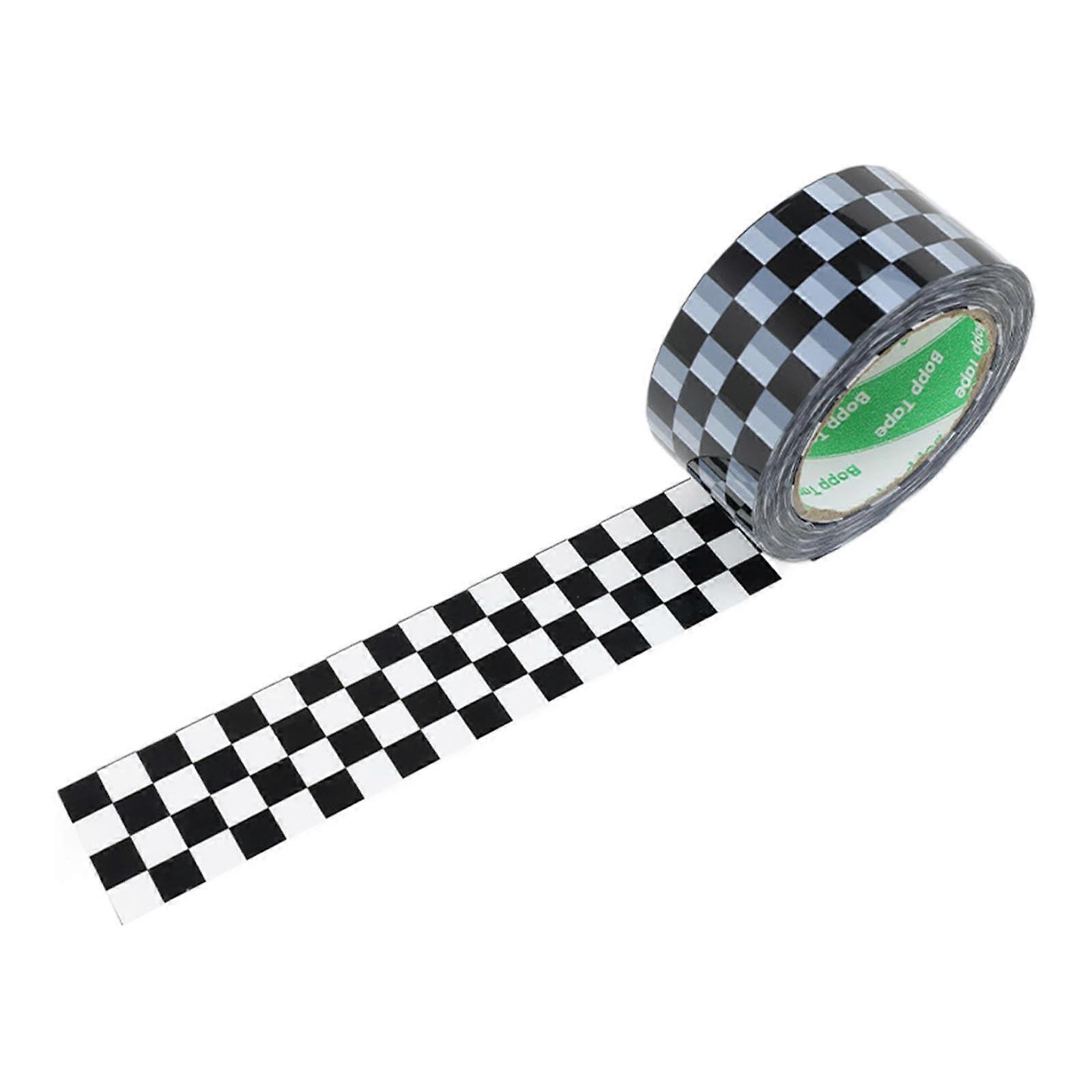 Packing Tape Heavy Duty Thicker Multipurpose Tape For Office Mailing Black White Plaid Pattern