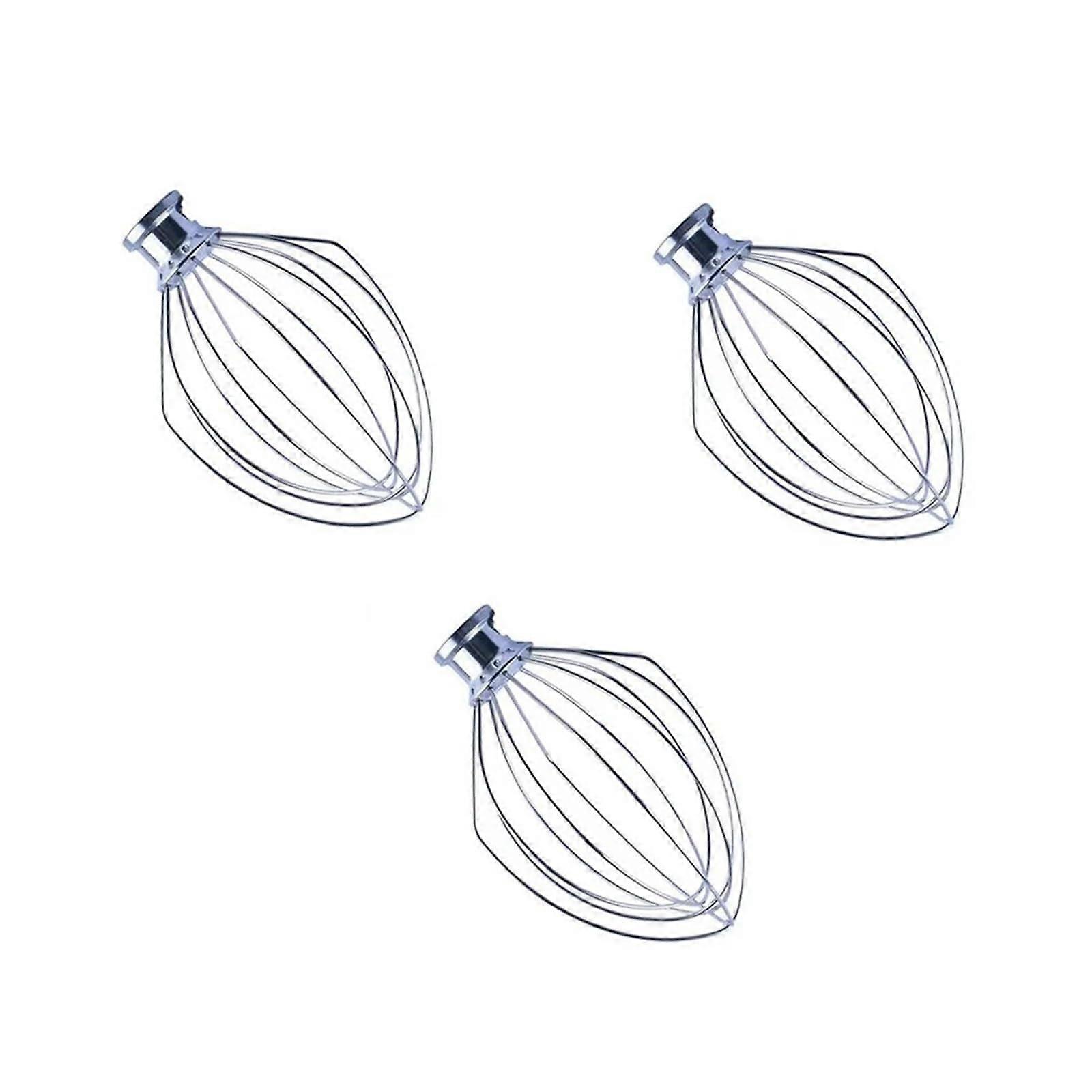 3 Piece Wire Stirrer Set for 5 Quart Vertical Mixer, 6 Wire Stirrer Attachment, Kitchen Mixer Compatible