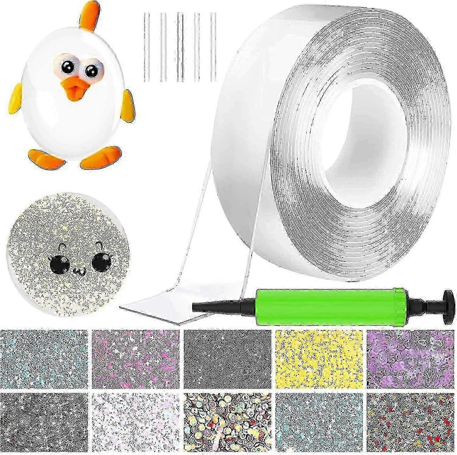 Nano Tape Bubble Kit, Nastro Biadesivo Bolla di Plastica, Nastro Elastico