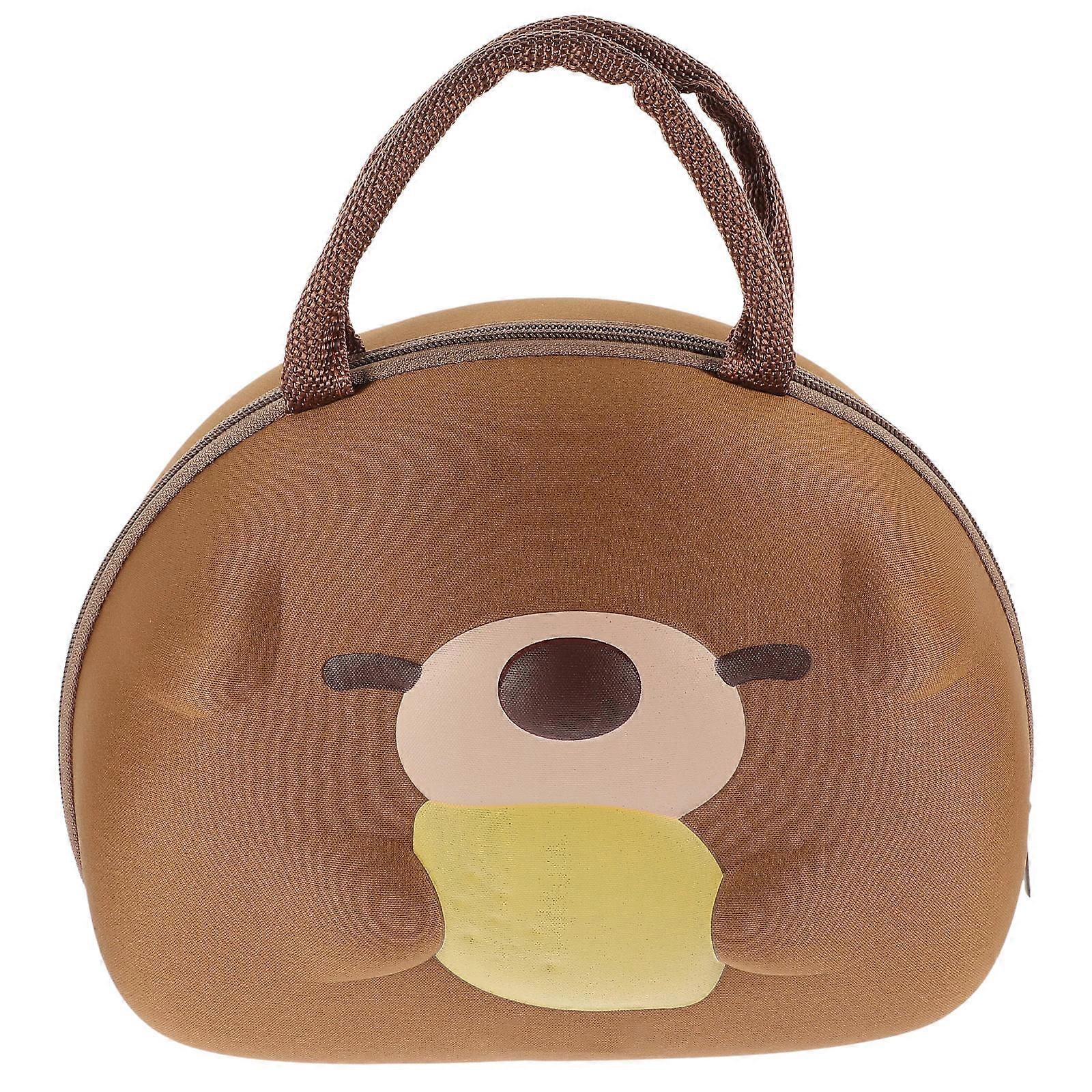 Reusable Insulated Lunch Tote Bag for Office Work Dull Yellow Temperature Retention 1Pcs