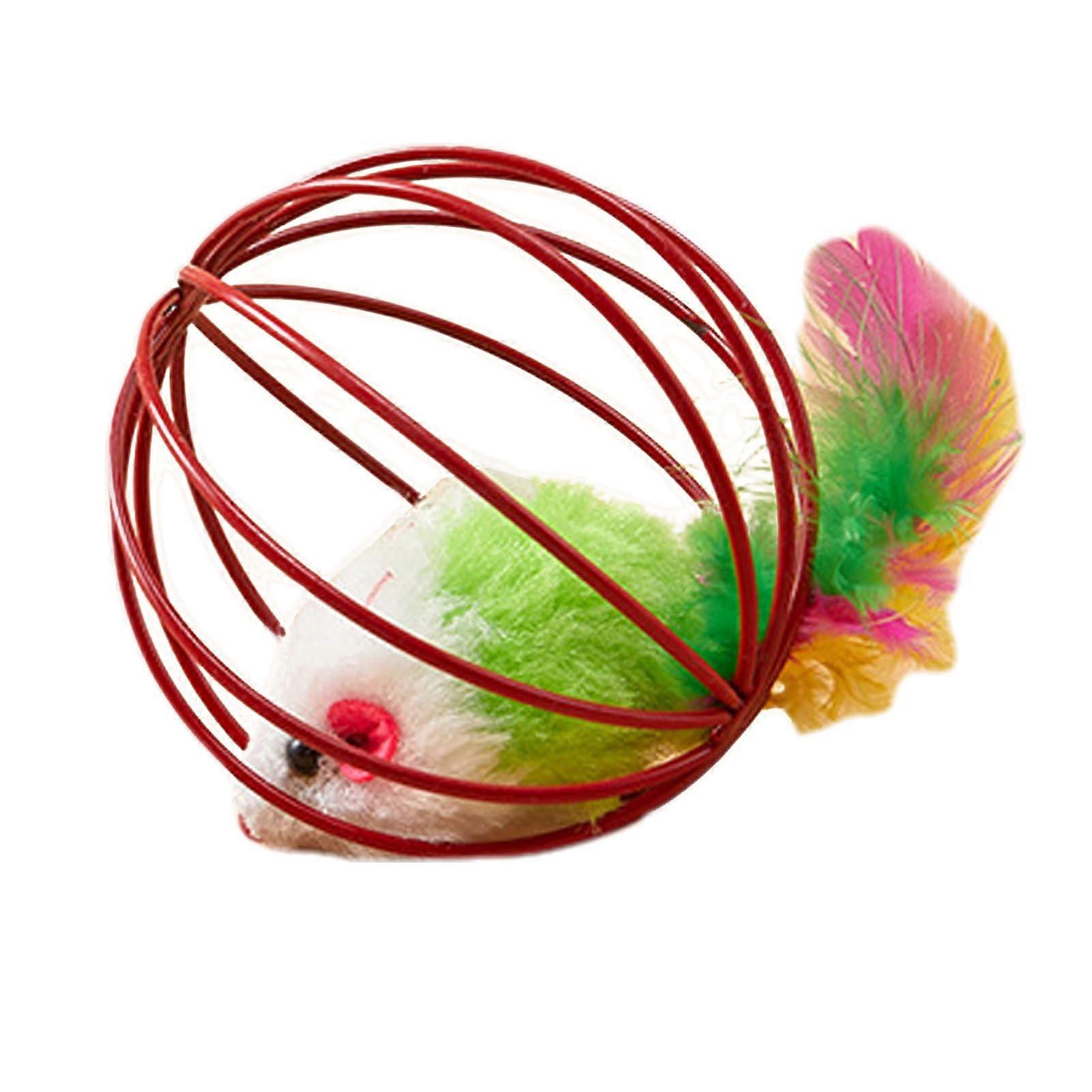 Cat Toy with High Simulation Level and Plush Mouse, Colorful Interactive Pet Plaything, Type+2 for Engaging Cats