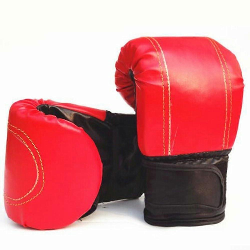 Comfortfocused boxing gloves for adults with airflow design, for serious martial arts practitioners, red.
