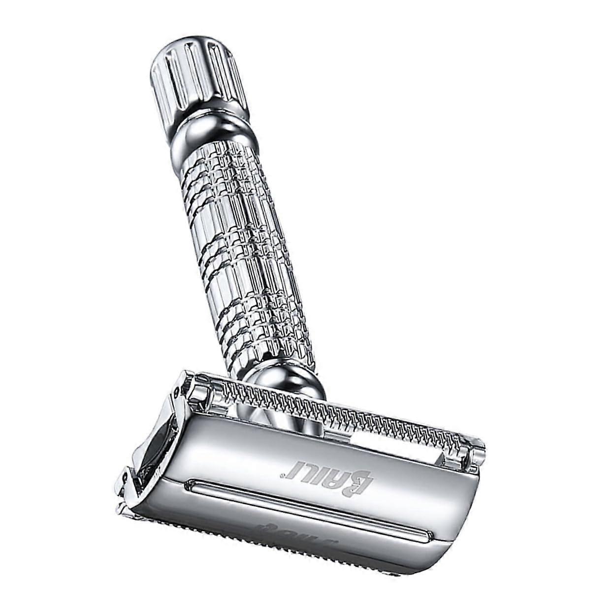 Pack of 2 Hand Razors for Moustache Tight Shape Face Beard Razor for Groom Metal Razor Old Type Manual Razor