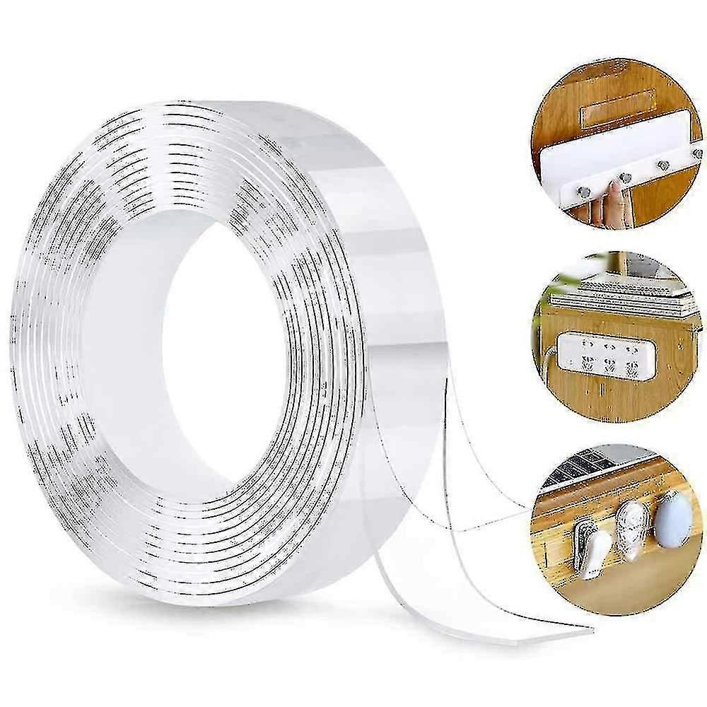 Nano Clear Magic Double Sided Gel Tape Traceless Removable Washable Adhesive Diy