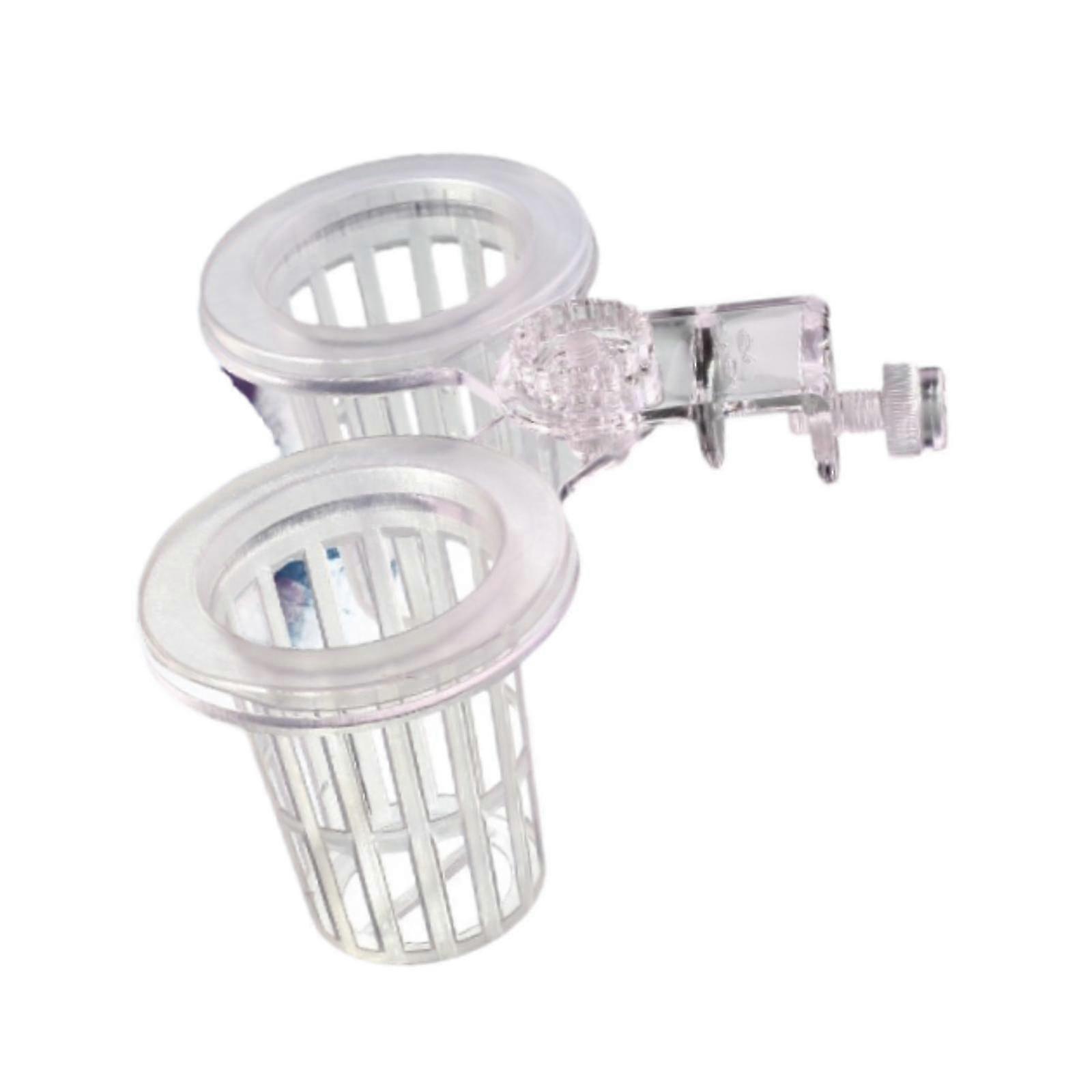 Aquarium Plant Cup Container Accessory for Fish Tank - Fixed Plant Holder for Your Underwater Garden