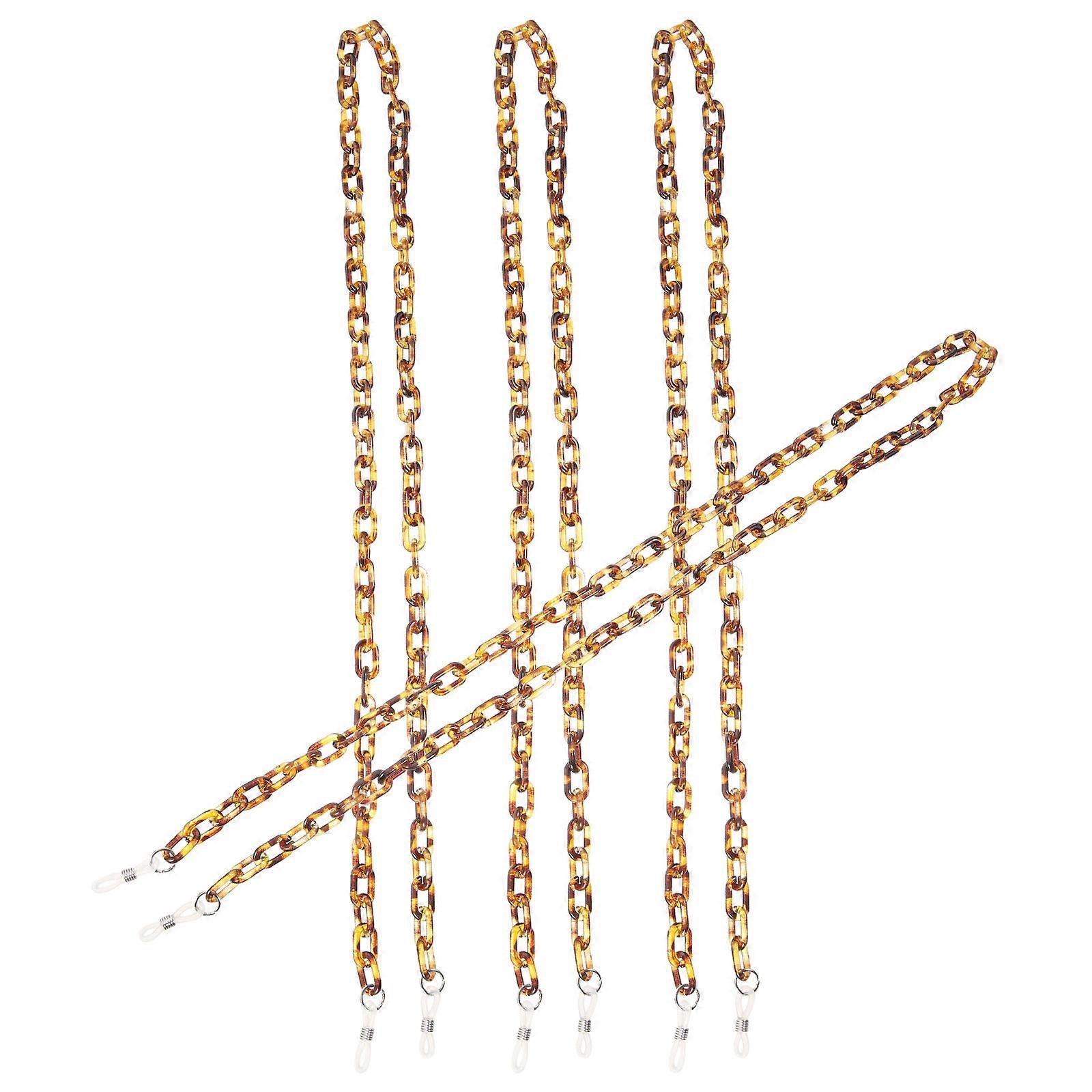 Leopard Acrylic Mask Lanyard with Clips for Hanging Use Ideal for Face Masks Eyeglasses and Sunglasses