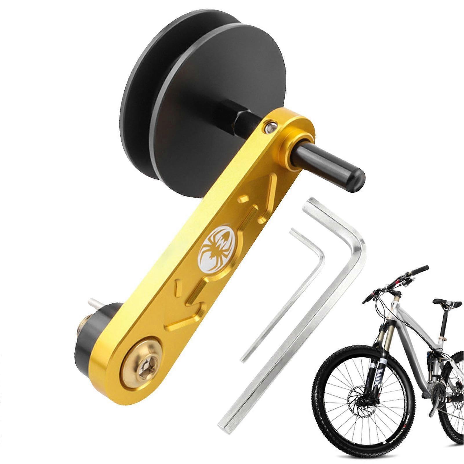 Kettenspanner für Fahrräder, Hochfester Metall-Single-Speed-Kettenspanner, Einstellbarer Kettenspannungsregler für Mountainbikes