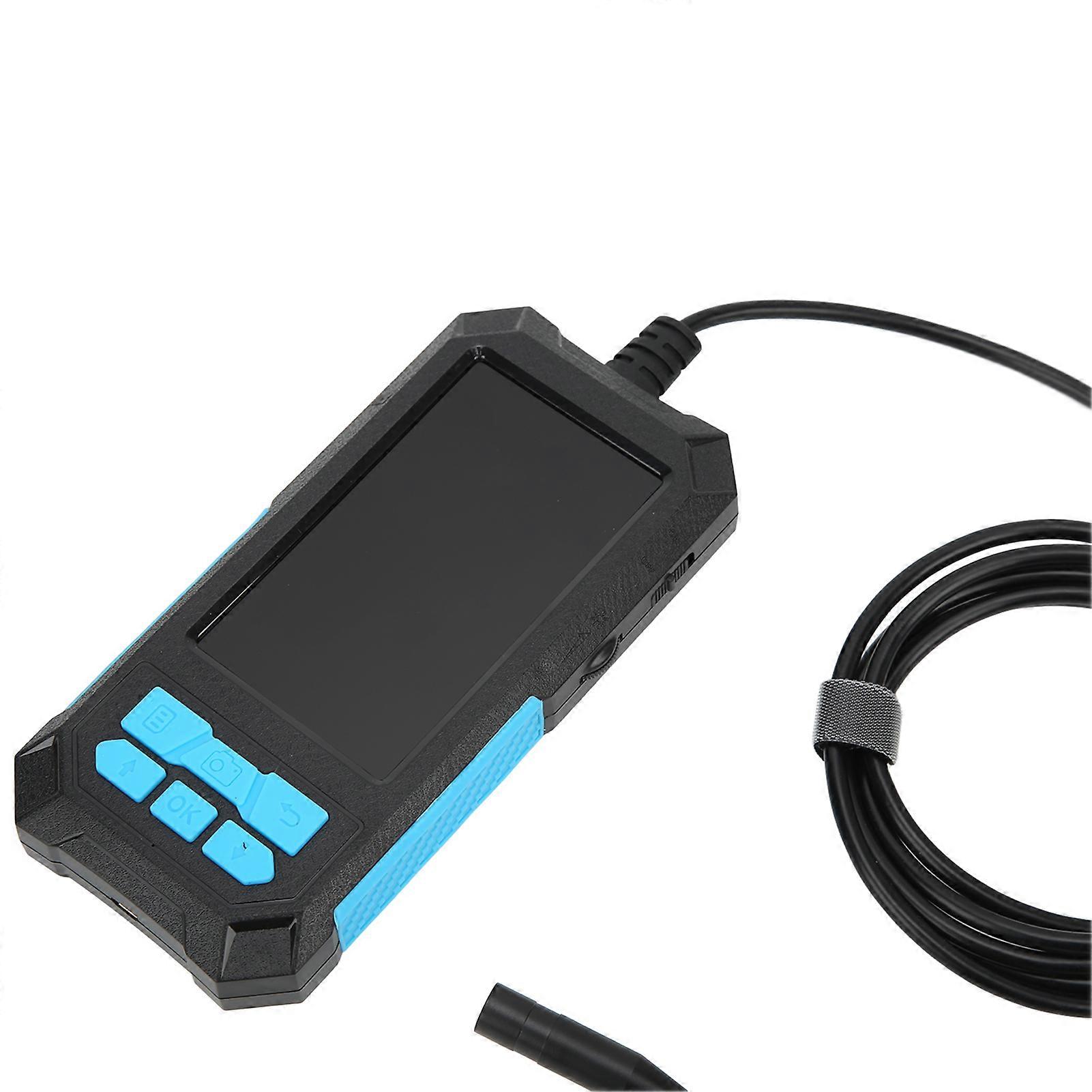 4.5in Industrial Endoscope IPS Screen 5MP Auto Focus Borescope Camera IP68 Waterproof for Sewer Pipe Drain Inspection