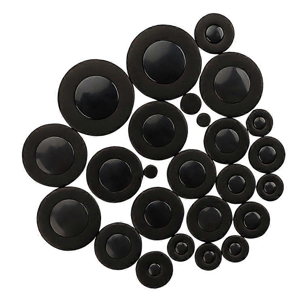 Saxophone Repair Kit Enhanced Appearance C411 Key Pads Faux Leather Practice Minimalist Style 25Pcs