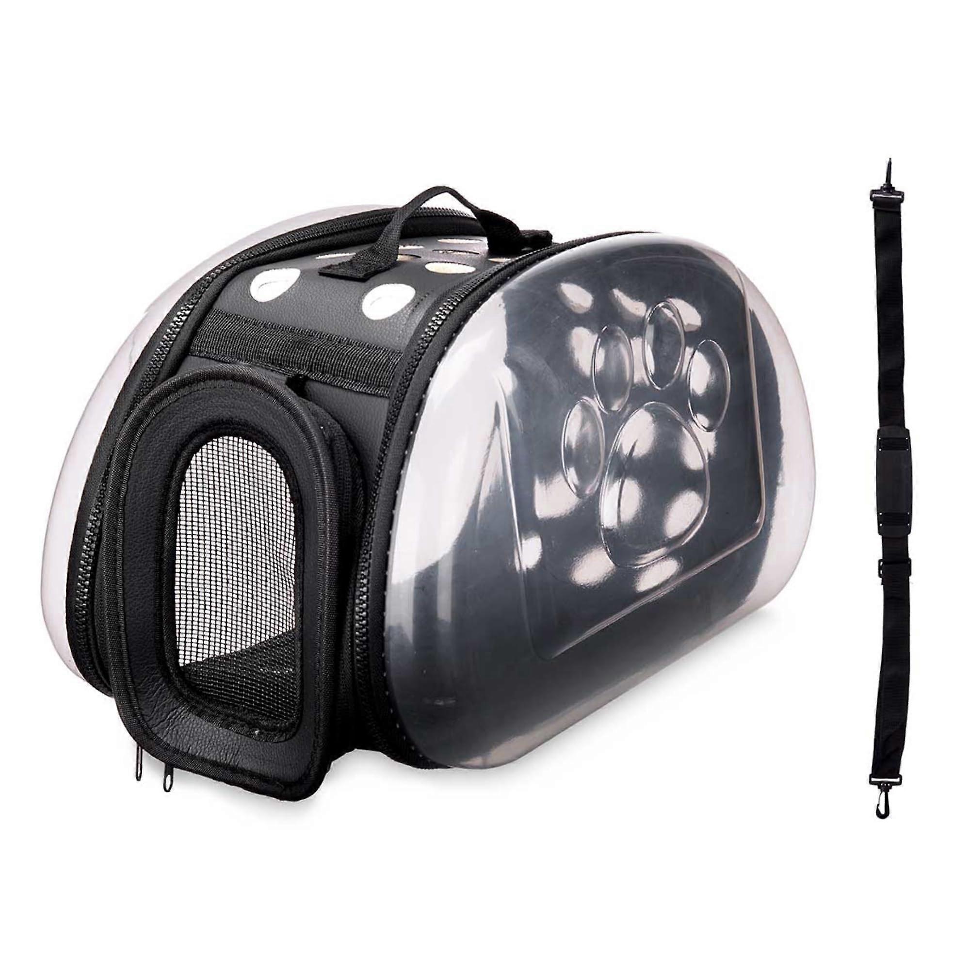 Well Home 37 x 7.5 x 22 cm Folding Pet Carrier Black