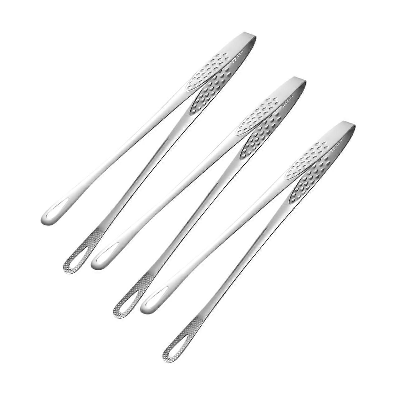 3 Pack BBQ Grill Tongs Set with Non Slip Handle for Steak Buffet Outdoor Cooking and Grilling