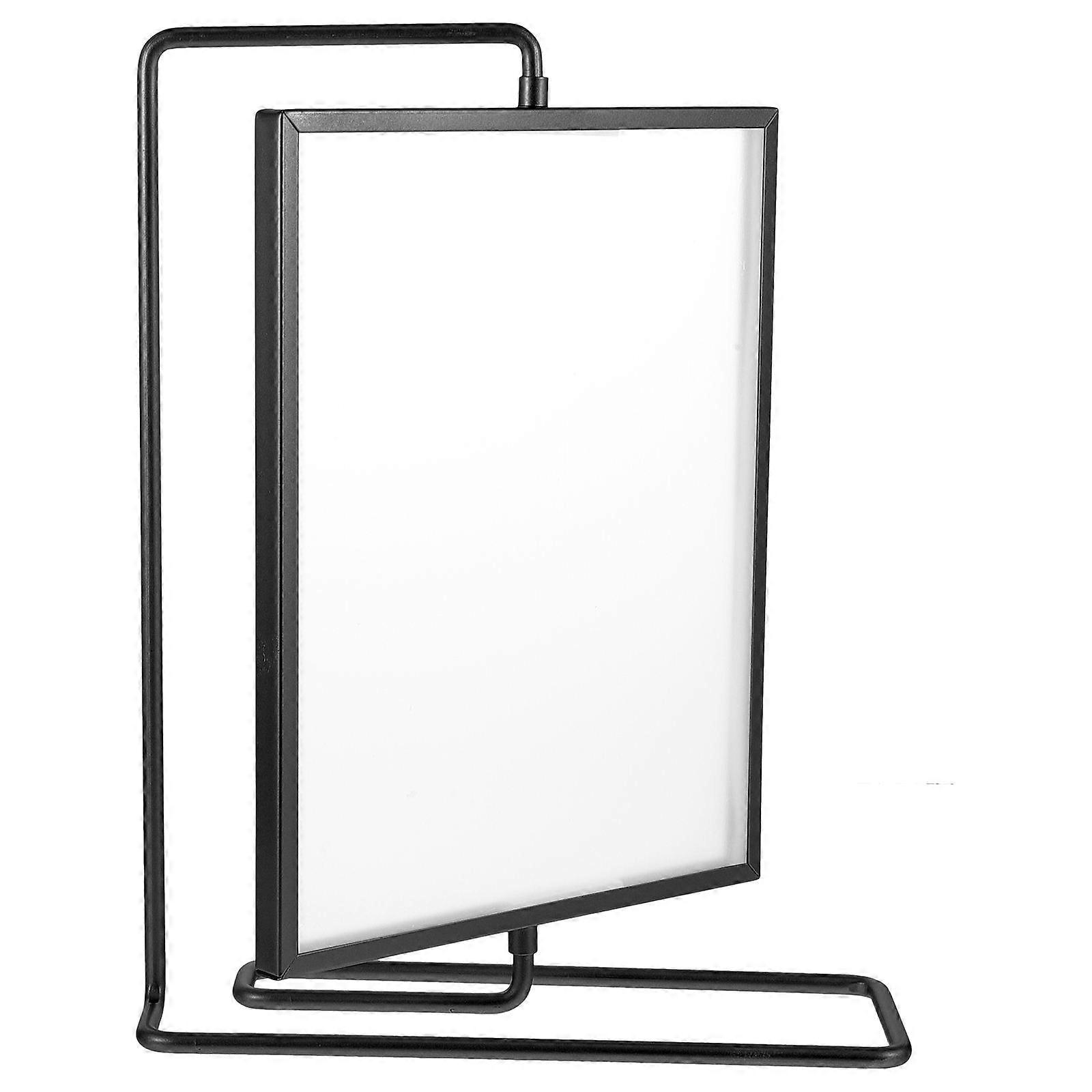 Display Frame Rotating Picture Frame Indoor Use 8 Metal Double Sided Transparent 1Piece