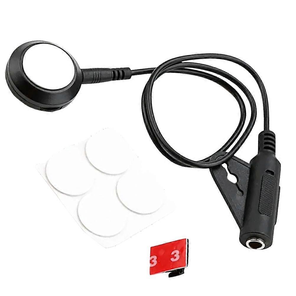High Sensitivity Low Noise Guitar Soundhole Pickup Adhesive Transducer for Acoustic Instruments Ukulele Violin Easy Installation Flexible Performance