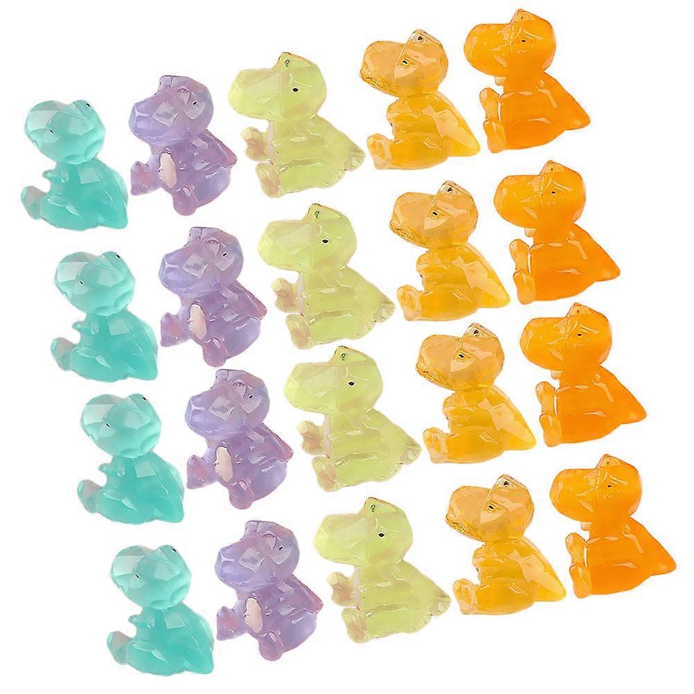 Dinosaur Miniature Figurines Tiny Dinosaur Model Garden Layout Party Ornament 20Pcs